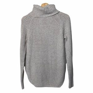 Silence + Noise Beige Cream Knit Pullover Turtleneck Sweater